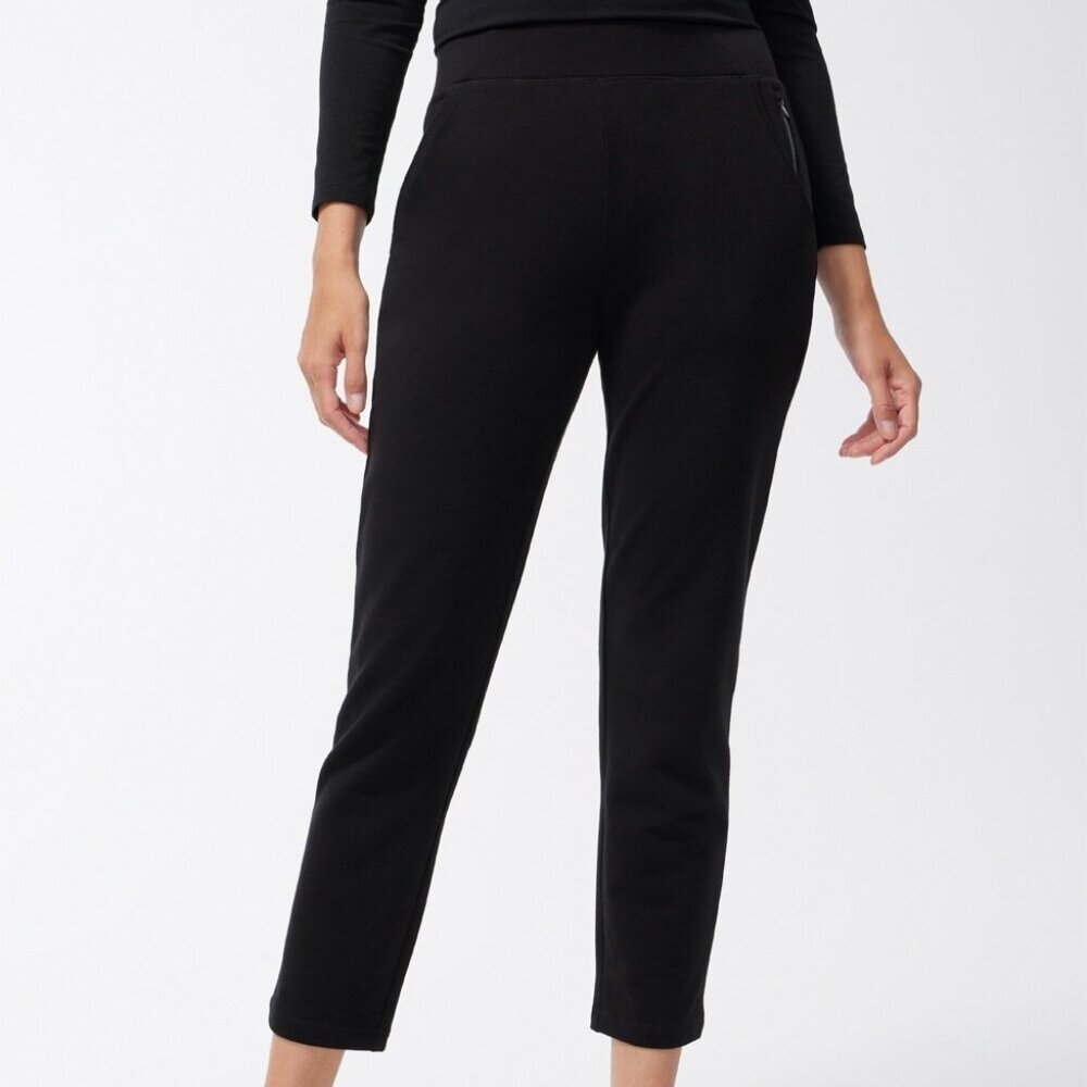 Chico's Zenergy French Terry Ankle Pants, Size S, Like New
